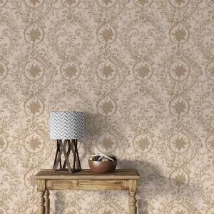 Home 9 Beige Paisley Floral Wallpaper